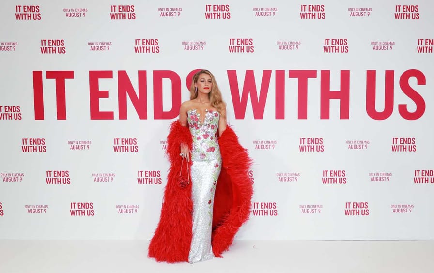 Blake Lively at the UK gala screening of “It Ends With Us” last summer.