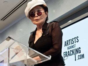 Hands Off Yoko! Oil and Gas Drillers Complain About Anti-Fracking Campaign