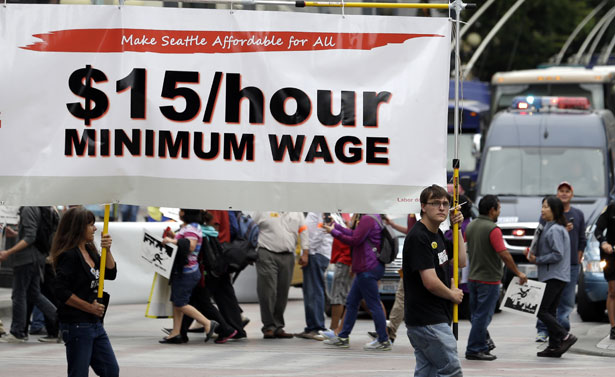 An 87 Percent Vote for a $15-an-Hour Wage