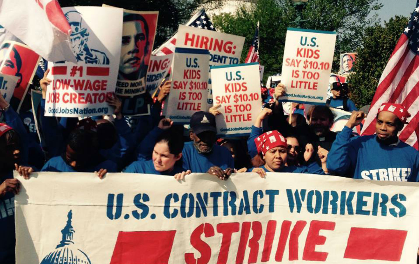Federal Contract Workers Just Went on Strike in DC