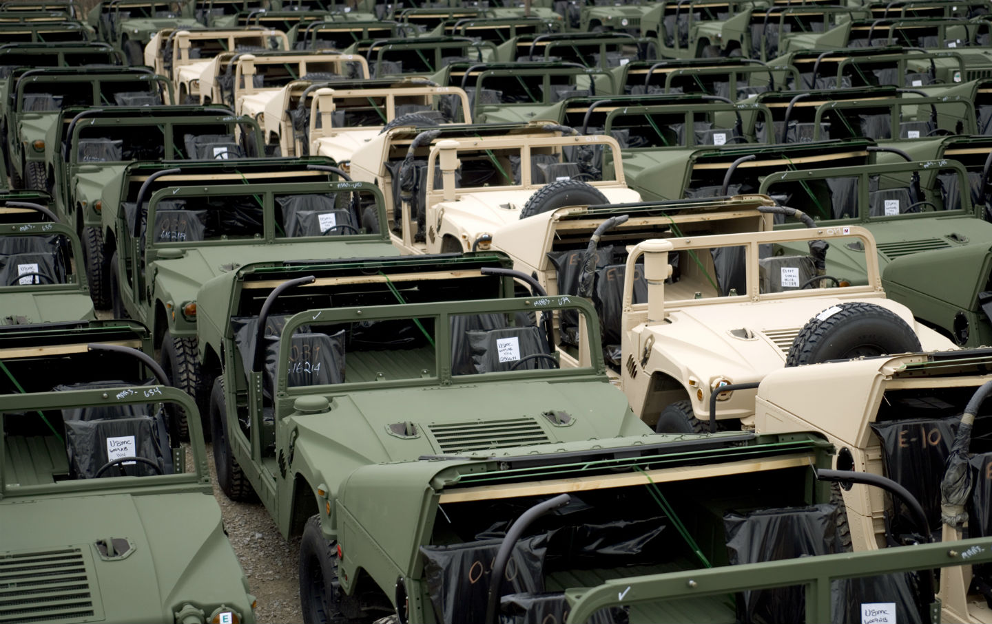 Army Humvees