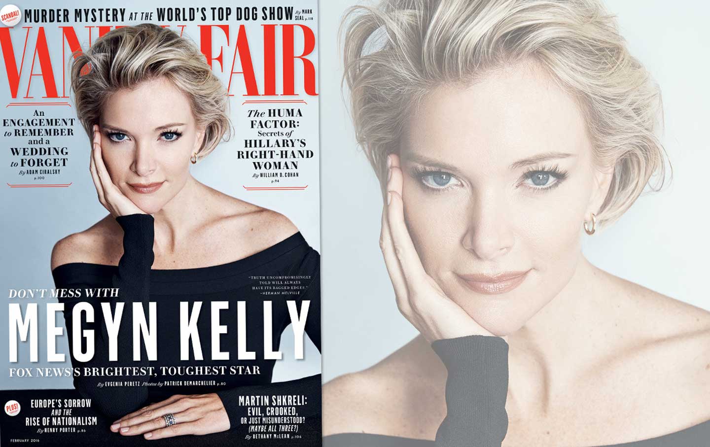 Megyn Kelly on the cover of February's Vanity Fair