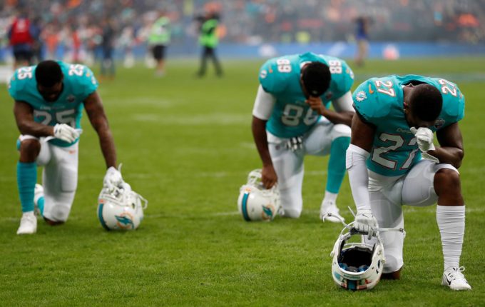 Miami Dolphins to discipline players who protest during national anthem  with suspensions, fines or both