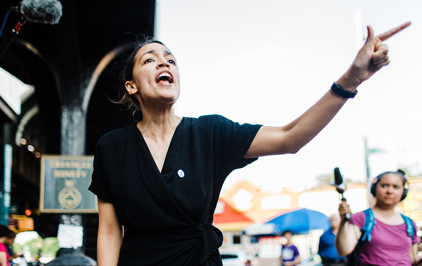 Alexandria Ocasio-Cortez on the campaign trail
