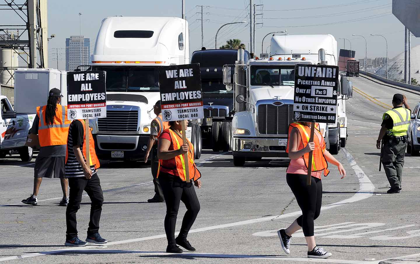 ‘A National Disgrace’ Port Truckers Demand an End to Misclassification