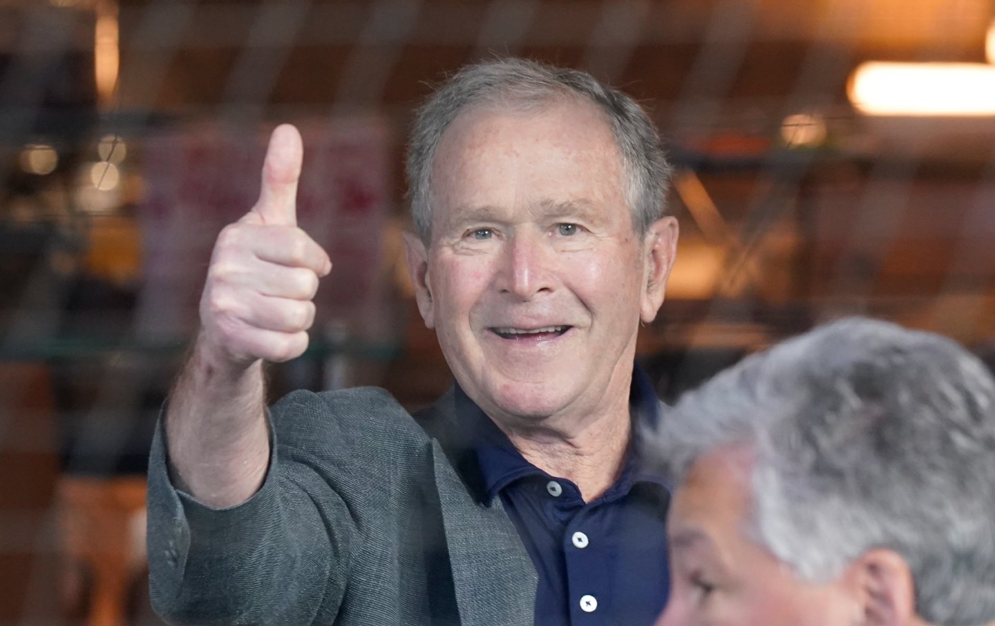 George W Bush Thumbs Up 2022 Ap Img 