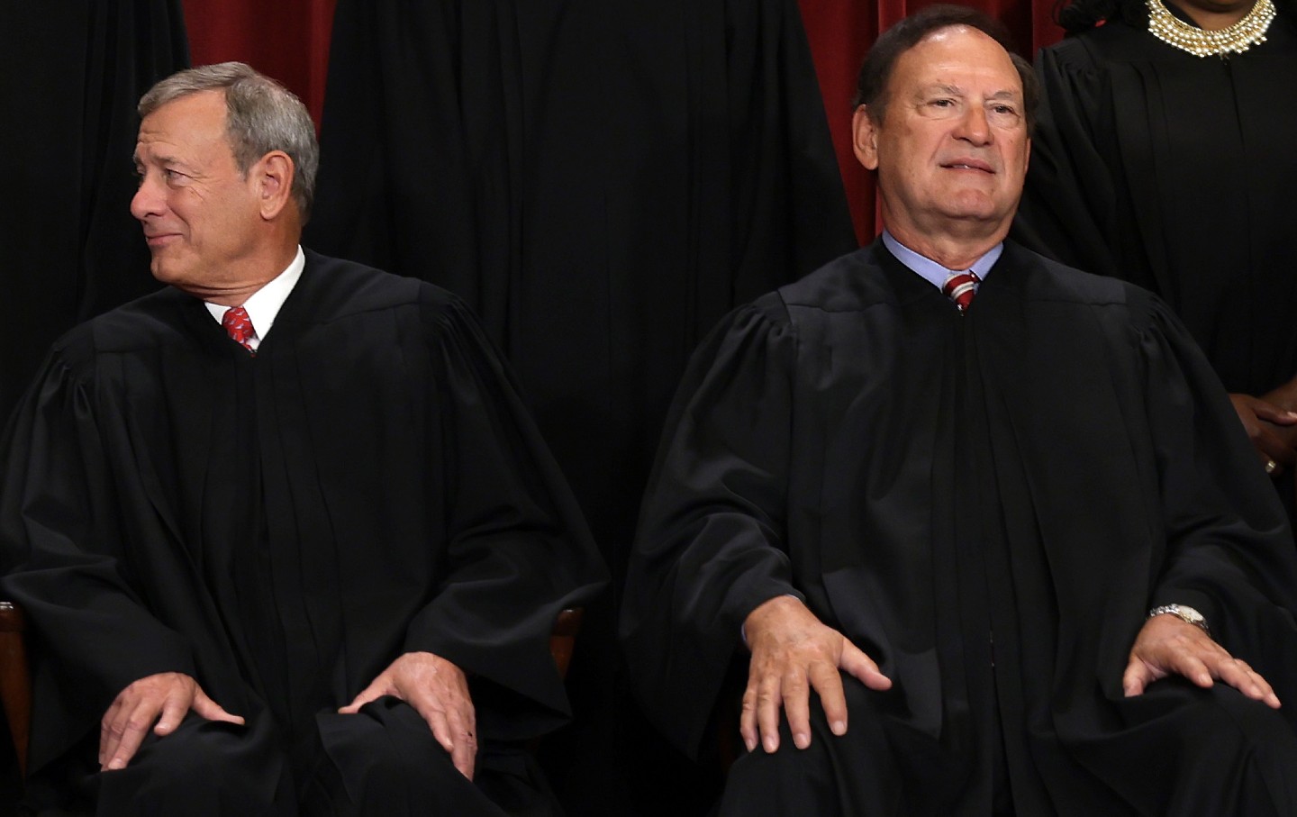 Supreme Court Justices, From left, Chief Justice of the United