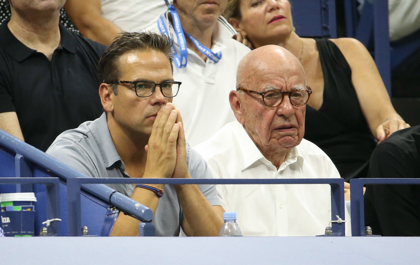 “Succession” for suckers: While Lachlan Murdoch (left) gets the fancy title, Rupert retains the ultimate power.