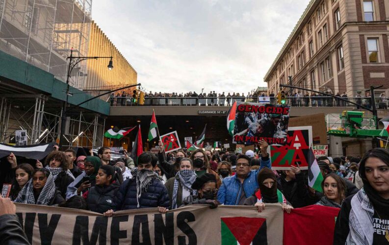 After a Chemical Attack on Pro-Palestine Protesters, Columbia Students ...