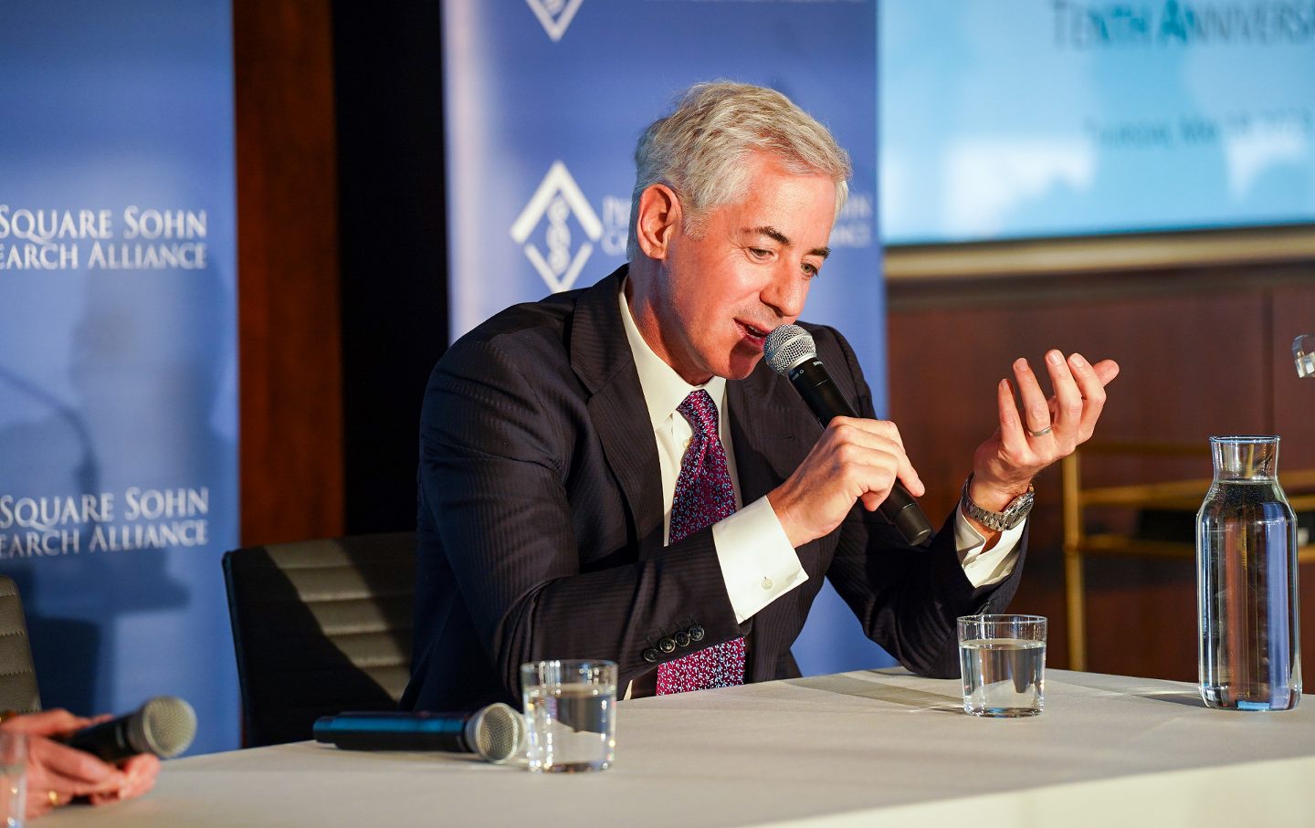 William A. Ackman attends the Pershing Square Sohn Prize 2023 Award and Tenth Anniversary Dinner at Manhatta on May 18, 2023, in New York City.