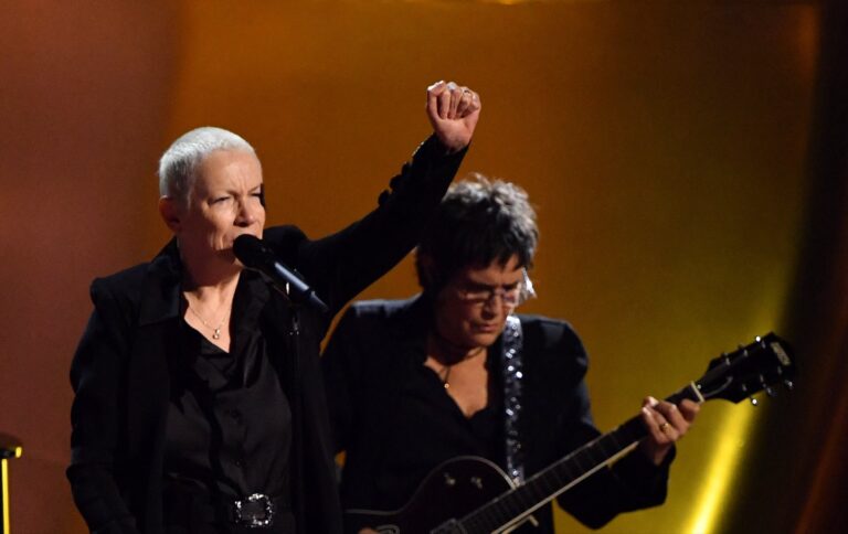 And The Winner Is Annie Lennox And Artists For Cease Fire The Nation   GettyImages 1978661936 768x484 