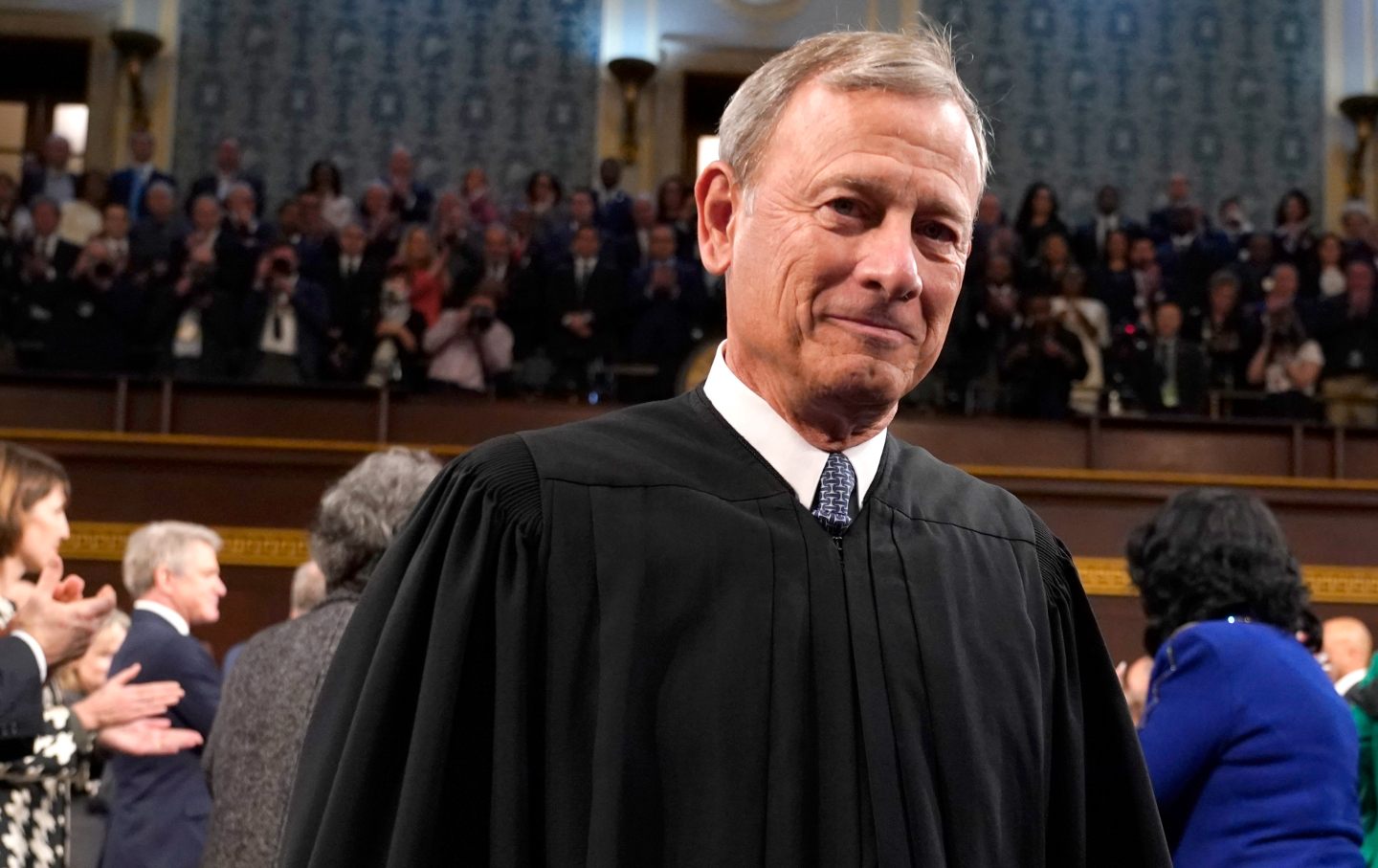 Chief Justice of the United States John Roberts attends the State of the Union address on February 7, 2023