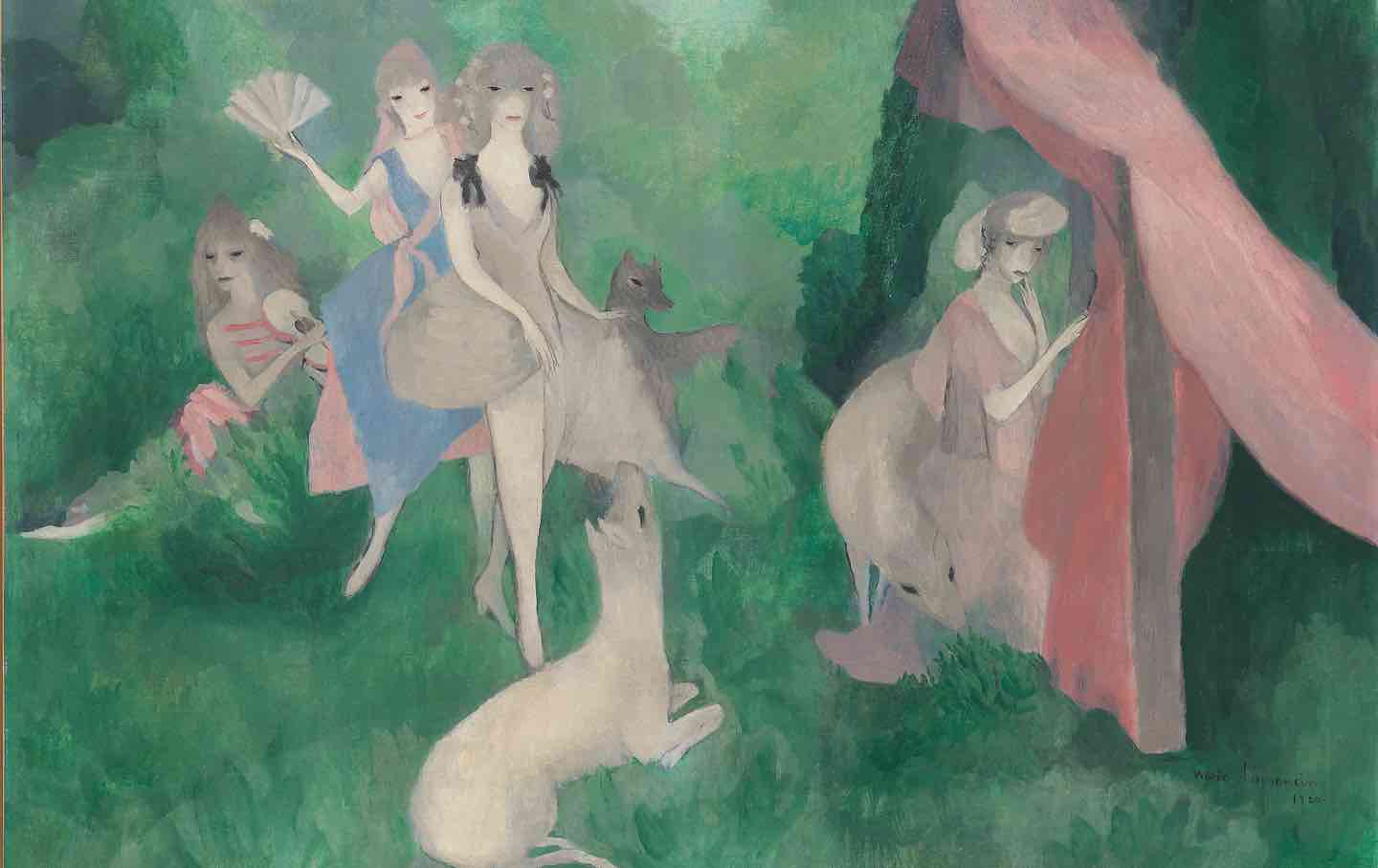 Marie Laurencin, “Women in the Forest” (Femmes dans la forêt), 1920.