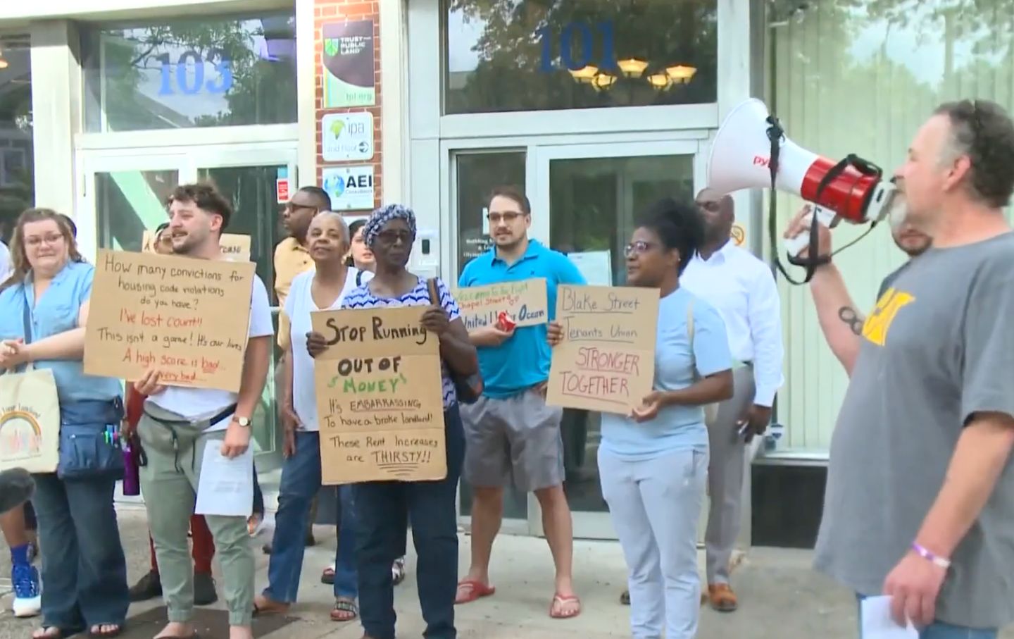 Blake Street Tenants Union Protest