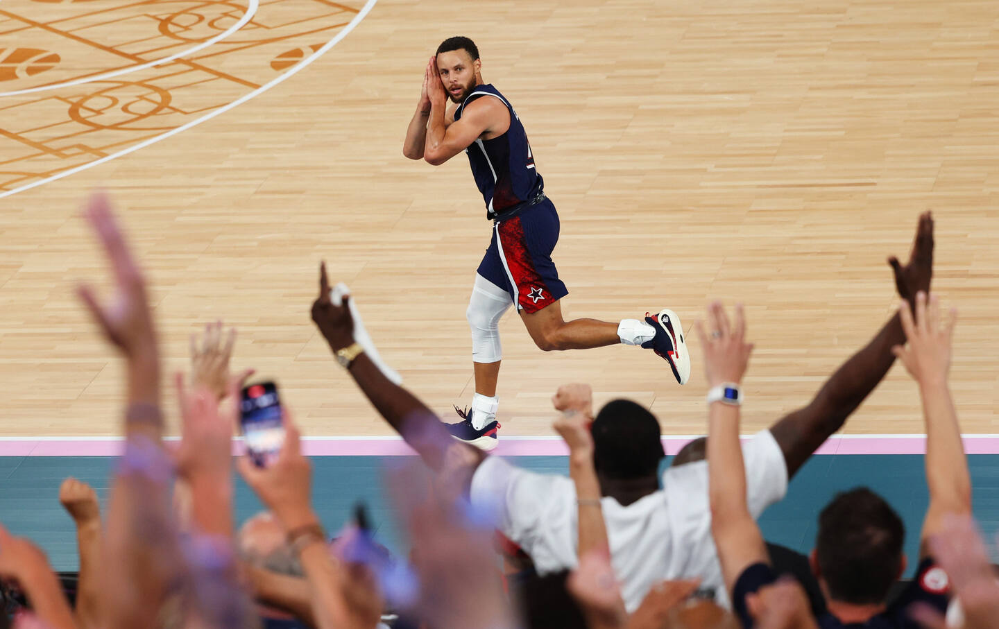 Stephen Curry #4 of Team United States during the Men's Gold Medal game between Team France and Team United States on day 15 of the Olympic Games Paris 2024.