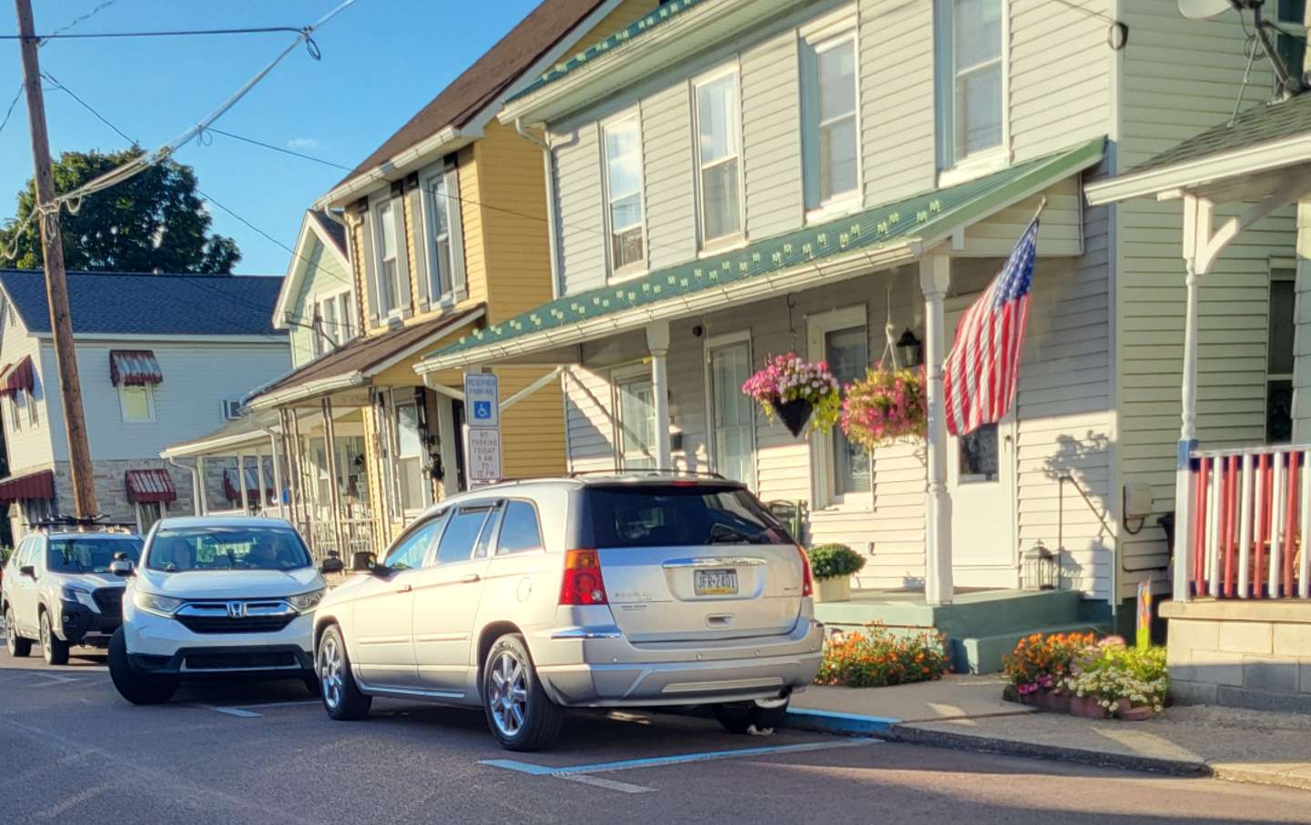 Sebuah jalan di Sunbury, Pennsylvania.