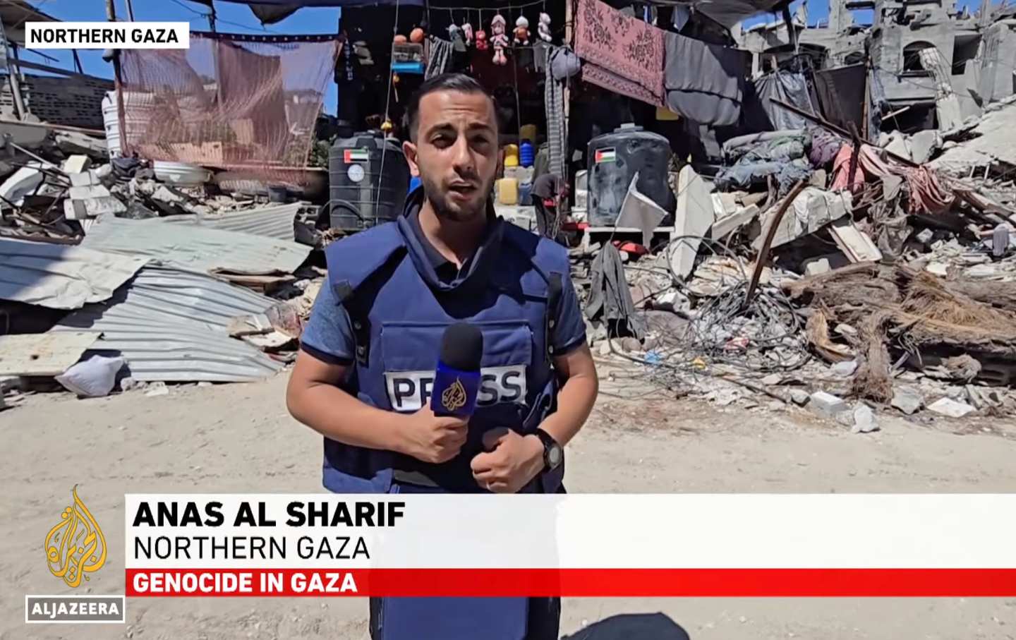 Koresponden Al Jazeera Anas Al-Sharif.