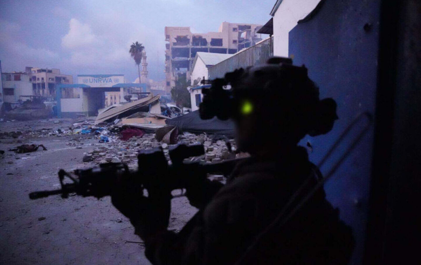 A view of new technology gears and weapons used by Israeli forces on Palestinians in Gaza City, Gaza, on February 15, 2024.