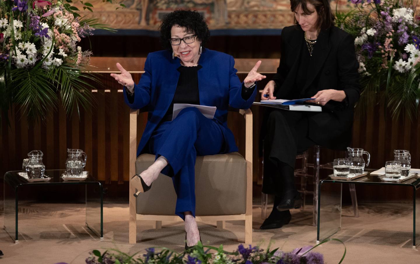 US Supreme Court Justice Sonia Sotomayor during the celebration of Women's Day at the Constitutional Court on March 4, 2024, in Madrid, Spain.