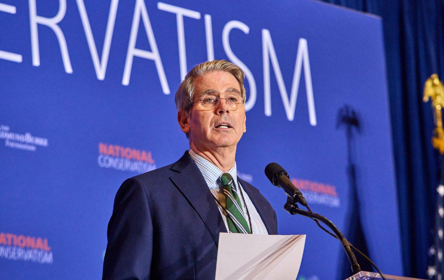 Scott Bessent speaks at the National Conservative Conference in Washington, DC, July 10, 2024.