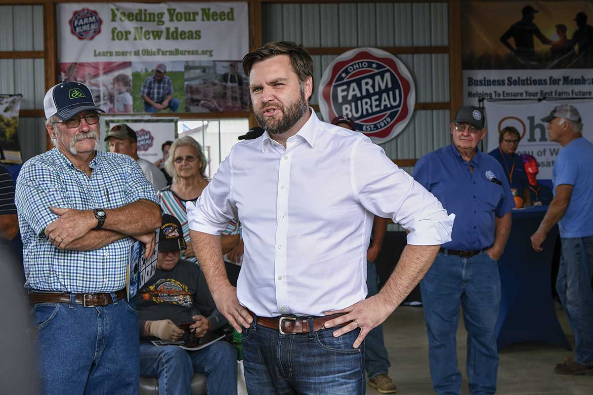 JD Vance at the Farm Science Review event in London, Ohio, in September 2022.