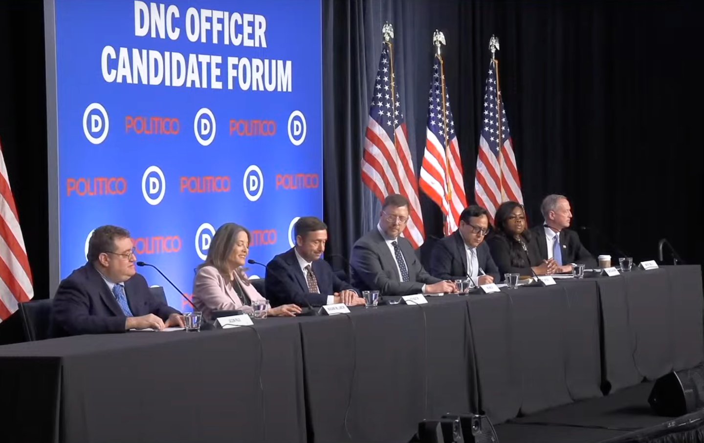 Candidates for DNC chair meet in Detroit on January 16, 2025.