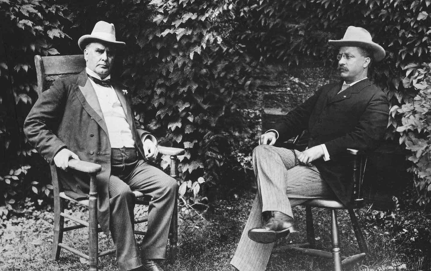 President William McKinley and Vice President Theodore Roosevelt.