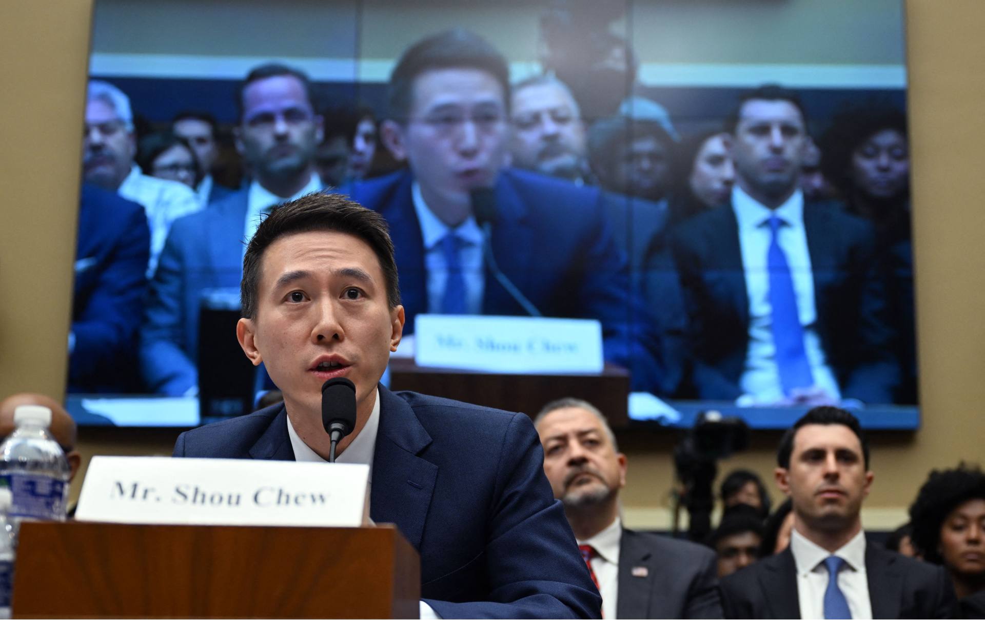 TikTok CEO Shou Zi Chew testifies before the House Energy and Commerce Committee on March 23, 2023.