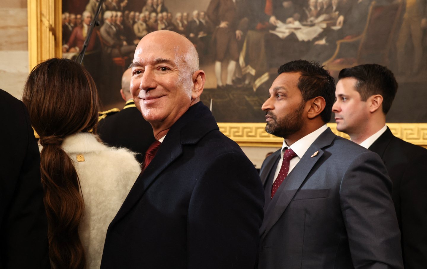 Jeff Bezos at the inauguration of Donald Trump on January 20, 2025.