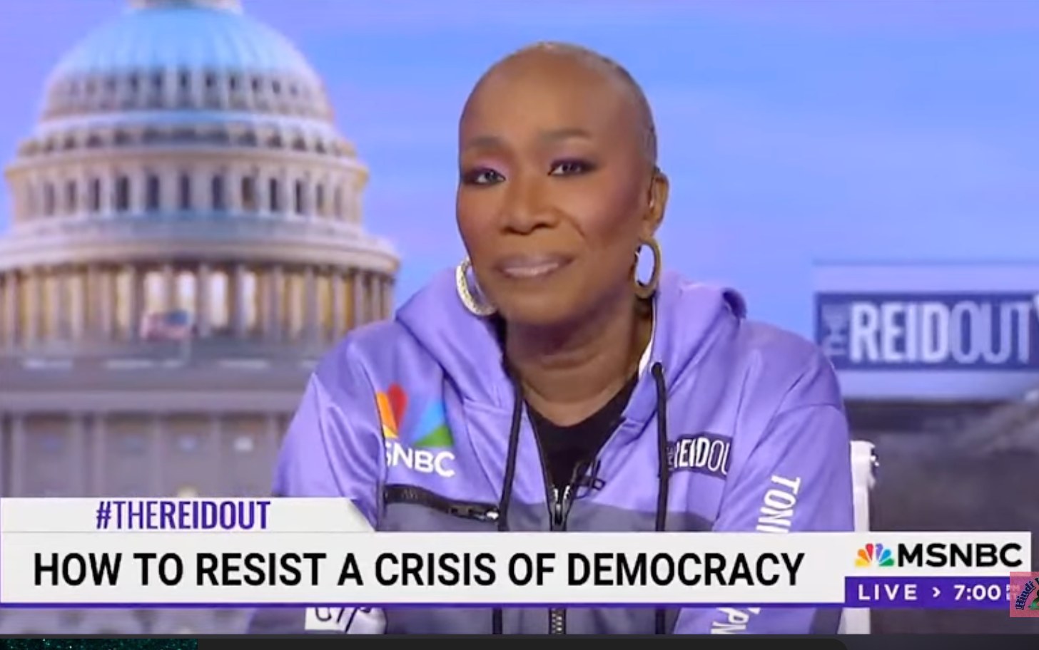 Joy Reid hosts “The ReidOut on February 24, 2024.